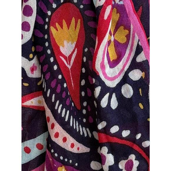 Vera Bradley NWT Lightweight Colorful Long Scarf Wrap - Picture 5 of 8